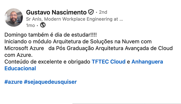 Depoimento de Gustavo Nascimento